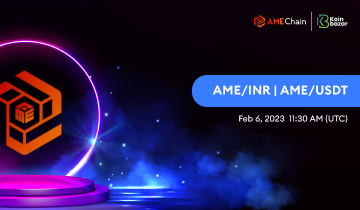 Global Crypto Exchange Koinbazar Successfully Listed AME Chain (AME)